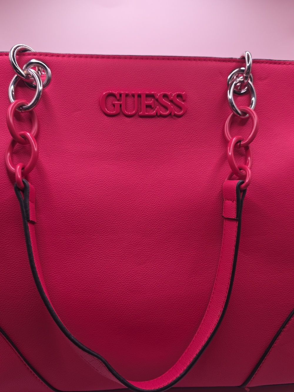 GUESS Women's Tote Bag in Vibrant Red/Pink